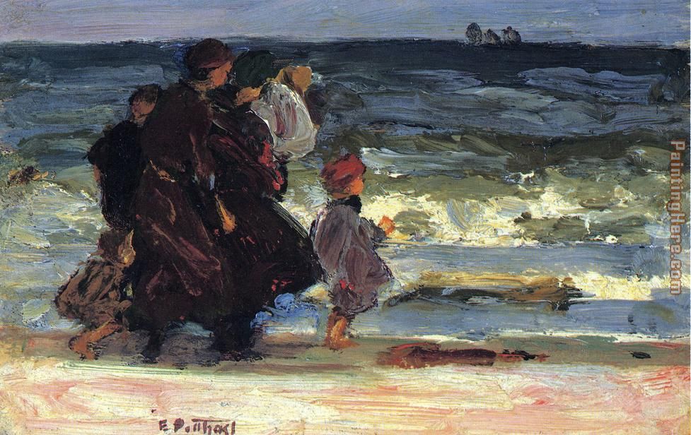 Edward Henry Potthast A Family at the Beach